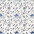 Carole Fabric Garden To Love Dream Blue Blue Crush Base: 52% Recycled Polyester, 48% Cotton Embr: 40% Recycled Polyester, 37% Cotton, 23% Viscose India 18 1/2" V, 17" H 51"" - My Fabric Connection -