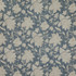 Carole Fabric She Explores Indigo Oasis 36% Polyester, 26% Cotton, 22% Viscose, 16% Linen China 16" V, 13 1/2" HD 55" - My Fabric Connection -