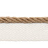 Europatex Fabric Le Lin Micro Cord Mocha Le Lin 63% Linen, 37% Rayon 0.13 inches - My Fabric Connection -
