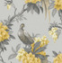 Brewster Golden Pheasant Grey Floral Wallpaper Archive Collection Covers about 56.4 square feet Great Britain Unpasted 21-in repeat, drop match 20.5-in by 33-ft long roll - My Fabric Connection -
