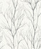 Advantage Diani Charcoal Metallic Tree Wallpaper Bali Covers about 57.8 square feet Germany Unpasted 25.2-in repeat, straight match 21-in by 33-ft long roll - My Fabric Connection -