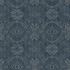 Chesapeake Java Navy Medallion Wallpaper Birch & Sparrow Covers about 56.4 square feet 20.5-in by 33-ft long roll Prepasted 20.5 - My Fabric Connection -