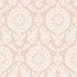 Chesapeake Helm Damask Blush Floral Medallion Wallpaper Blue Heron Covers about 56.4 square feet United States Prepasted 20.5-in repeat, straight match 20.5-in by 33-ft long roll - My Fabric Connection -