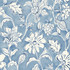 Chesapeake Plumeria Blue Floral Trail Wallpaper Blue Heron Covers about 56.4 square feet United States Prepasted 20.5-in repeat, straight match 20.5-in by 33-ft long roll - My Fabric Connection -