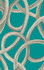 ohpopsi Calix Turquoise Twisted Geo Wallpaper Concept Covers about 54.2 square feet Great Britain Unpasted 31.5-in repeat, half drop match 19.7-in by 33-ft long roll - My Fabric Connection -