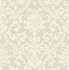 Advantage Evette Neutral Damask Wallpaper Curio Covers about 56.4 square feet Great Britain Unpasted 20.8-in repeat, straight match 20.5-in by 33-ft long roll - My Fabric Connection -