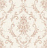 Advantage Glenda Copper Floral Damask Wallpaper Curio Covers about 56.4 square feet Great Britain Unpasted 20.8-in repeat, straight match 20.5-in by 33-ft long roll - My Fabric Connection -