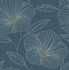 A-Street Prints Mythic Blue Floral Wallpaper Mistral Covers about 56.4 square feet 20.5-in by 33-ft long roll Unpasted 20.9 - My Fabric Connection -