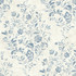 Chesapeake Isidore Blue Scroll Wallpaper Delphine Covers about 56.4 square feet 20.5-in by 33-ft long roll Prepasted 20.5 - My Fabric Connection -