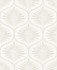A-Street Prints Laurel Bone Ogee Wallpaper Equinox Covers about 56.4 square feet Great Britain Unpasted 12.6-in repeat, straight match 20.5-in by 33-ft long roll - My Fabric Connection -