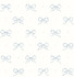 A-Street Prints Emma Blue Heather Large Bow Wallpaper Erin Gates Covers about 56.4 square feet United States Unpasted 21-in repeat, straight match 20.5-in by 33-ft long roll - My Fabric Connection -