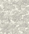 Chesapeake Spinney Grey Toile Wallpaper Wildflower Covers about 56.4 square feet United States Prepasted 24-in repeat, half drop match 20.5-in by 33-ft long roll - My Fabric Connection -