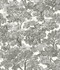 Chesapeake Spinney Black Toile Wallpaper Farmhouse Covers about 56.4 square feet United States Prepasted 24-in repeat, drop match 20.5-in by 33-ft long roll - My Fabric Connection -