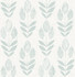 Chesapeake Garland Teal Block Tulip Wallpaper Farmhouse Covers about 56.4 square feet Great Britain Unpasted 20.9-in repeat, straight match 20.5-in by 33-ft long roll - My Fabric Connection -