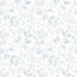 Chesapeake Tinker Light Blue Woodland Botanical Wallpaper Flora & Fauna Covers about 56.4 square feet 20.5-in by 33-ft long roll Prepasted 10.5 - My Fabric Connection -