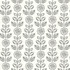 Brewster Dolly Dark Brown Folk Floral Wallpaper Fresh Start Kitchen & Bath Covers about 56.4 square feet 20.5-in by 33-ft long roll Prepasted 20.5 - My Fabric Connection -