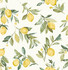 Brewster Limon Yellow Fruit Wallpaper Fresh Start Kitchen & Bath Covers about 56.4 square feet 20.5-in by 33-ft long roll Unpasted 20.9 - My Fabric Connection -