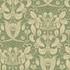 A-Street Prints Berit Green Floral Crest Wallpaper Ingrid Covers about 57.5 square feet Sweden Unpasted 20.9-in repeat, straight match 20.9-in by 33-ft long roll - My Fabric Connection -