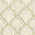 Chesapeake Mimir Mustard Quilted Damask Wallpaper Kinfolk Covers about 56.4 square feet 20.5-in by 33-ft long roll Prepasted 20.5 - My Fabric Connection -