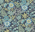 A-Street Prints Voysey Navy Floral Wallpaper Revival Covers about 60.8 square feet Great Britain Unpasted 25.25-in repeat, straight match 27-in by 27-ft long roll - My Fabric Connection -