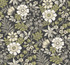 A-Street Prints Voysey Black Floral Wallpaper Revival Covers about 60.8 square feet 27-in by 27-ft long roll Unpasted 25.25 - My Fabric Connection -