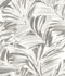 Chesapeake Chaparral Grey Fronds Wallpaper Sanibel Covers about 56.4 square feet United States Prepasted 24-in repeat, drop match 20.5-in by 33-ft long roll - My Fabric Connection -