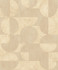Advantage Barcelo Light Brown Circles Wallpaper Splash Covers about 57.5 square feet Germany Unpasted 15.7-in repeat, drop match 20.9-in by 33-ft long roll - My Fabric Connection -
