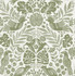 A-Street Prints Nestle Green Bird Block Print Wallpaper Terrace Covers about 56.4 square feet Great Britain Unpasted 20.86-in repeat, straight match 20.5-in by 33-ft long roll - My Fabric Connection -