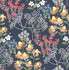 A-Street Prints Cultivate Navy Springtime Blooms Wallpaper Terrace Covers about 56.4 square feet Great Britain Unpasted 20.86-in repeat, straight match 20.5-in by 33-ft long roll - My Fabric Connection -