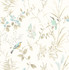 Chesapeake Imperial Garden Beige Botanical Wallpaper The Vineyard Covers about 56.4 square feet Great Britain Unpasted 20.9-in repeat, straight match 20.5-in by 33-ft long roll - My Fabric Connection -