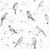 Chesapeake Birdsong Grey Trail Wallpaper Thoreau Covers about 56.4 square feet United States Prepasted 20.5-in repeat, half drop match 20.5-in by 33-ft long roll - My Fabric Connection -