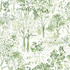 Chesapeake Walden Green Forest Wallpaper Thoreau Covers about 56.4 square feet United States Prepasted 20.5-in repeat, half drop match 20.5-in by 33-ft long roll - My Fabric Connection -