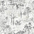 Chesapeake Walden Black Forest Wallpaper Thoreau Covers about 56.4 square feet United States Prepasted 20.5-in repeat, half drop match 20.5-in by 33-ft long roll - My Fabric Connection -