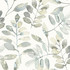 Chesapeake Pinnate Grey Leaves Wallpaper Thoreau Covers about 56.4 square feet United States Prepasted 20.5-in repeat, half drop match 20.5-in by 33-ft long roll - My Fabric Connection -
