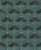 Advantage Muir Teal Geo Wallpaper Titanium Covers about 57.5 square feet Germany Unpasted 8.3-in repeat, straight match 20.9-in by 33-ft long roll - My Fabric Connection -