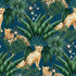 ohpopsi Augustus Blue Jungle Cheetah Wallpaper Wild Covers about 54.2 square feet 19.7-in by 33-ft long roll Unpasted 19.7 - My Fabric Connection -