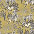 ohpopsi Morris Mustard Tropical Jungle Wallpaper Wild Covers about 54.2 square feet Great Britain Unpasted 19.7-in repeat, straight match 19.7-in by 33-ft long roll - My Fabric Connection -