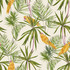 ohpopsi Pebbles Green Paradise Wallpaper Wild Covers about 54.2 square feet Great Britain Unpasted 19.7-in repeat, straight match 19.7-in by 33-ft long roll - My Fabric Connection -