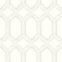 Chesapeake Chervil White Trellis Wallpaper Wildflower Covers about 56.4 square feet United States Prepasted 20.5-in repeat, straight match 20.5-in by 33-ft long roll - My Fabric Connection -