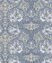 A-Street Prints African Marigold Blue Floral Wallpaper Hidden Treasures Covers about 57.5 square feet 20.9-in by 33-ft long roll Unpasted 12.6 - My Fabric Connection -