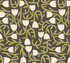 ohpopsi Aino Black Tiny Tulip Wallpaper Glasshouse Covers about 54.2 square feet Great Britain Unpasted 15.7-in repeat, straight match 19.7-in by 33-ft long roll - My Fabric Connection -