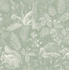 Advantage Woodland Green Toile Wallpaper Westbury Forest Covers about 56.4 square feet Great Britain Unpasted 20.9-in repeat, drop match 20.5-in by 33-ft long roll - My Fabric Connection -