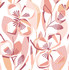 A-Street Prints Nathalie Coral Abstract Blooms Wallpaper Whimsy Covers about 56.4 square feet Great Britain Unpasted 20.9-in repeat, straight match 20.5-in by 33-ft long roll - My Fabric Connection -