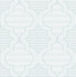 A-Street Prints Ernest Blue Quilted Quatrefoil Wallpaper Whimsy Covers about 56.4 square feet 20.5-in by 33-ft long roll Unpasted 10.4 - My Fabric Connection -