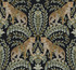 Ronald Redding Jungle Leopard Black & Green Wallpaper 24 Karat Covers about 60.8 square feet United States Unpasted 25.25-in repeat, straight match 27-in by 27-ft long roll - My Fabric Connection -