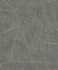 Inspired by Color Nazca Dark Grey & Gold Wallpaper Antonina Vella Modern Metals Covers about 56.9 square feet China Unpasted 25.2-in repeat, drop match 20.8-in by 32.8-ft long roll - My Fabric Connection -