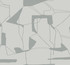 Antonina Vella Abstract Geo Fog & Silver Wallpaper Antonina Vella Modern Metals Second Edition Covers about 60.5 square feet China Unpasted 25.2-in repeat, drop match 27-in by 26.9-ft long roll - My Fabric Connection -