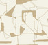 Antonina Vella Abstract Geo Cream & Gold Wallpaper Antonina Vella Modern Metals Second Edition Covers about 60.5 square feet 27-in by 26.9-ft long roll Unpasted 25.2 - My Fabric Connection -