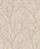 Antonina Vella Trees Silhouette Beige & Gold Wallpaper Antonina Vella Modern Metals Second Edition Covers about 57.2 square feet China Unpasted 25.2-in repeat, straight match 20.8-in by 33-ft long roll - My Fabric Connection -