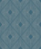 Antonina Vella Harlowe Blue & Silver Wallpaper Antonina Vella Modern Metals Second Edition Covers about 57.2 square feet China Unpasted 12.6-in repeat, straight match 20.8-in by 33-ft long roll - My Fabric Connection -